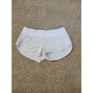 Lululemon White Speed Up active Shorts